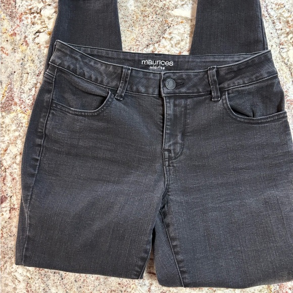 Maurices Women's High-Rise Dark Gray Jeans - Picture 1 of 5